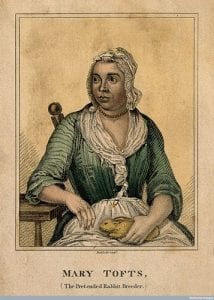 A contemporary portrait of Mary Toft